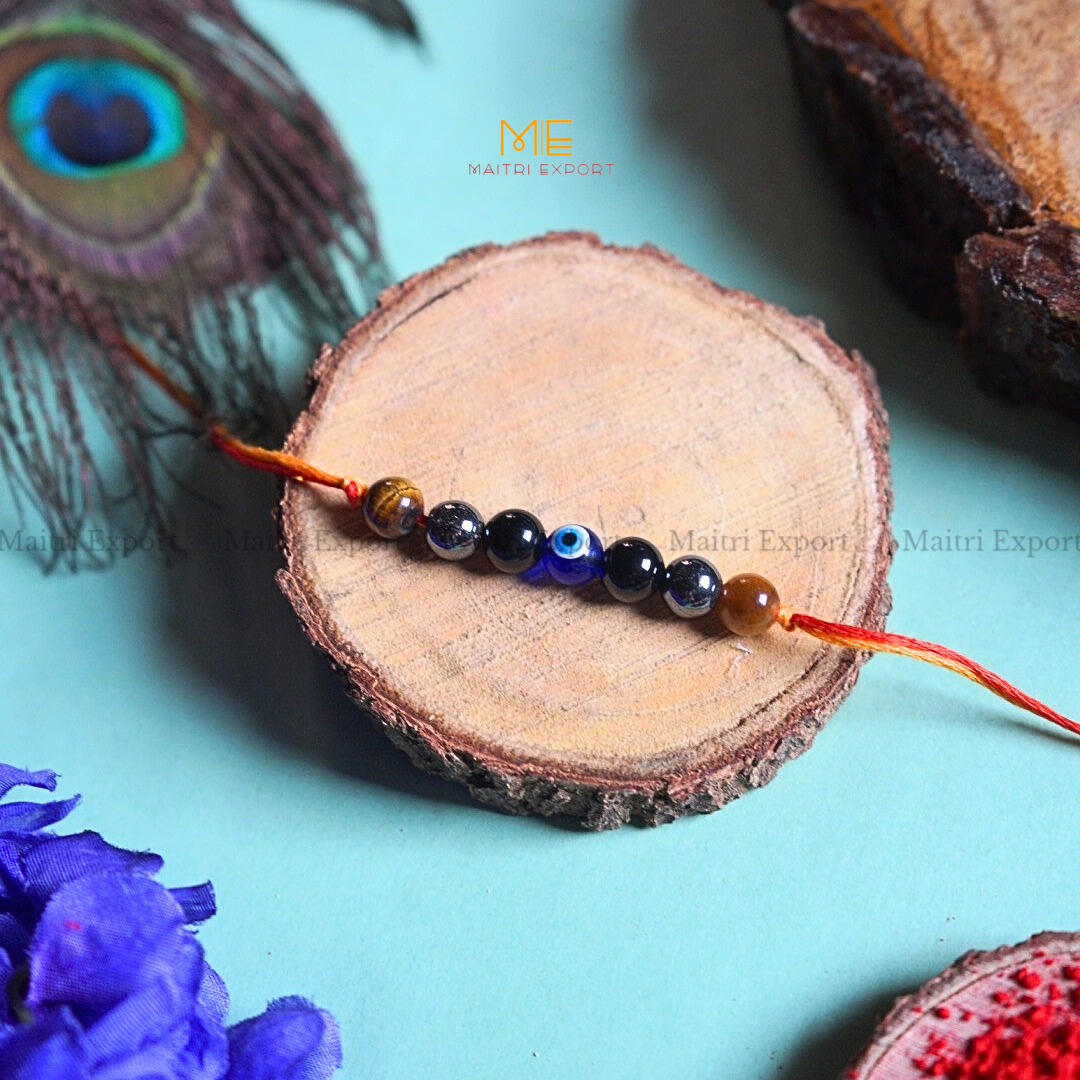 Natural crystal stone purposed rakhi-Maitri Export | Crystals Store