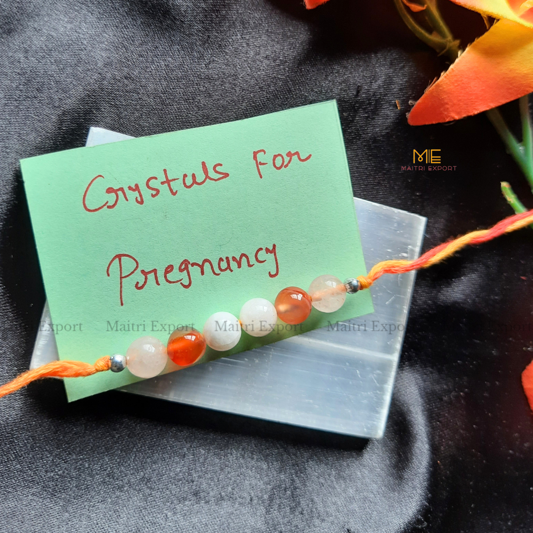 Natural crystal stone purposed rakhi-Pregnancy-simple-Maitri Export | Crystals Store