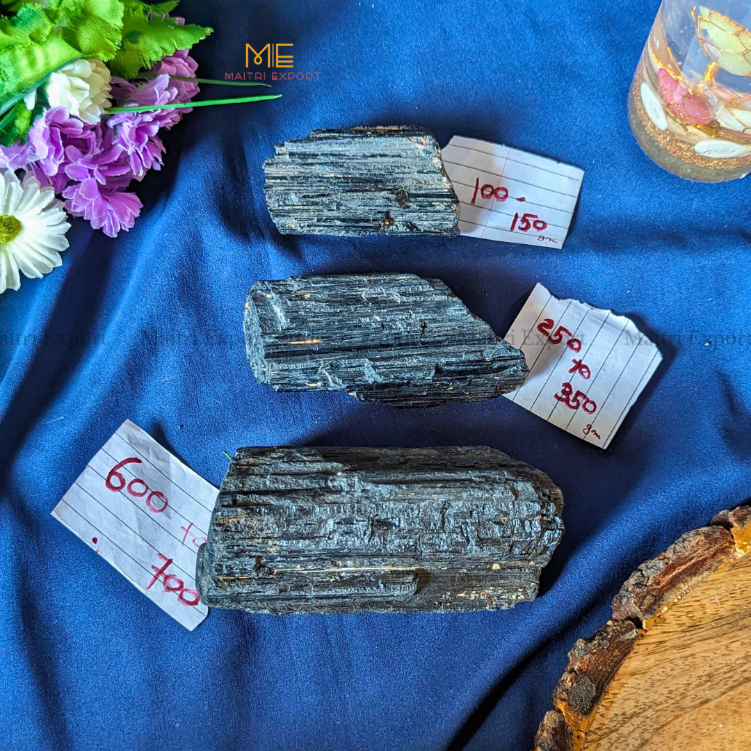 Black Tourmaline Rough / Raw stones-Maitri Export | Crystals Store