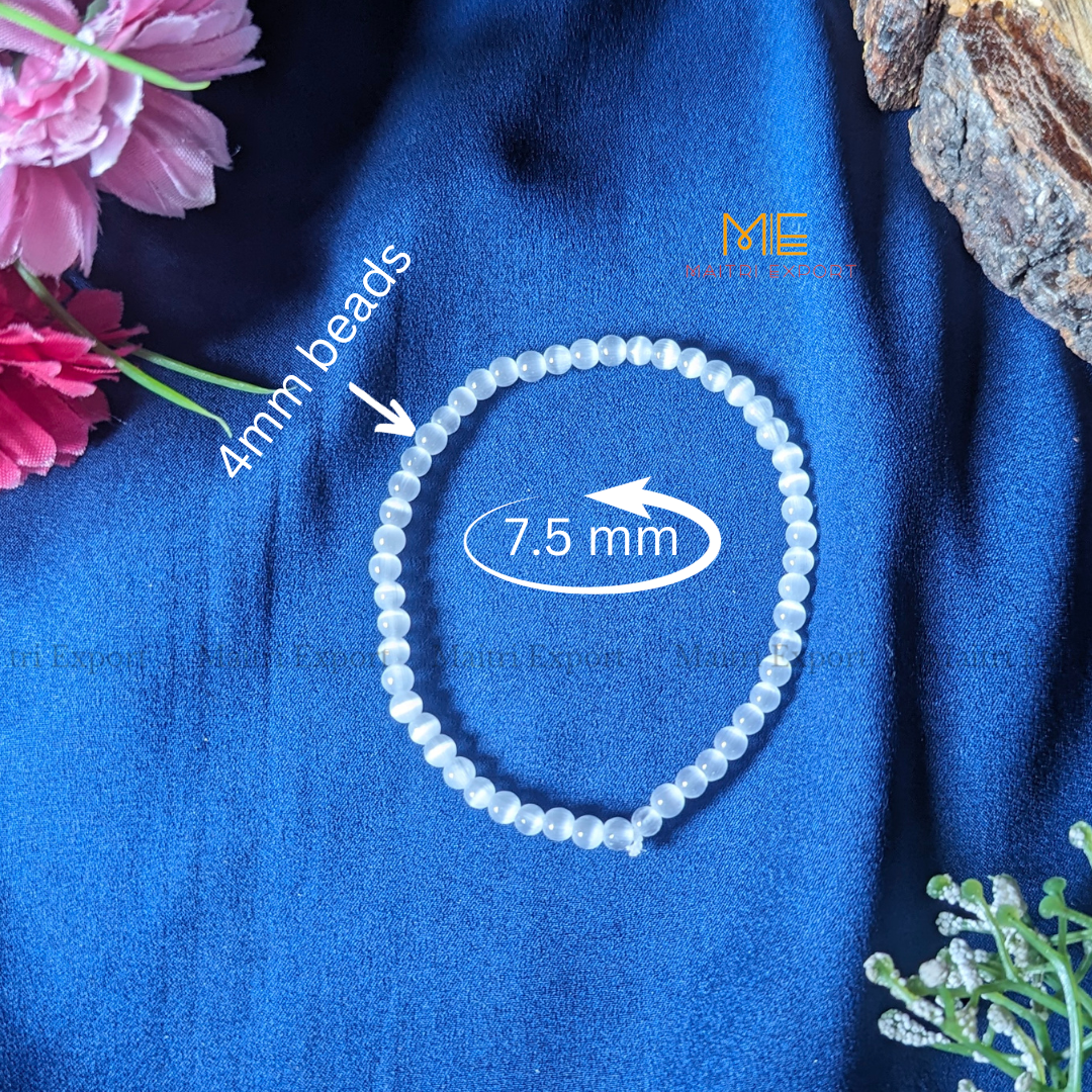 Selenite ( duplicate ) Crystal Healing Bracelet-Maitri Export | Crystals Store
