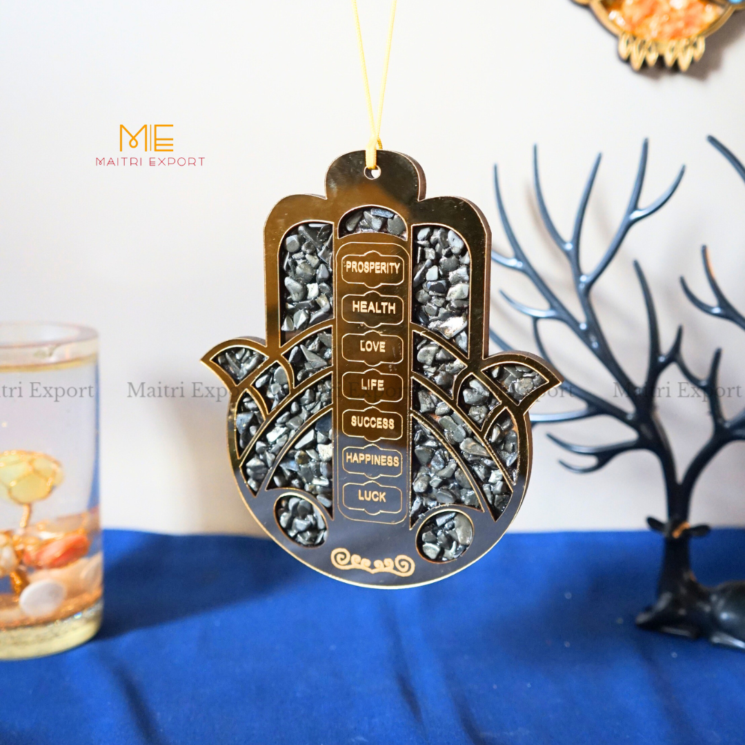 Hamsa Hand Wall & Car Hanger-Maitri Export | Crystals Store