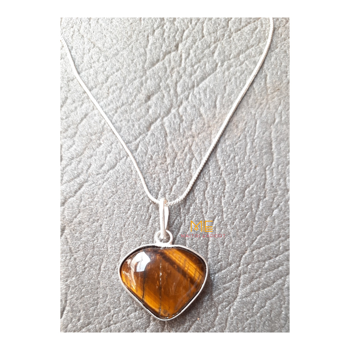 Natural crystal stone heart shaped pendant-Maitri Export | Crystals Store