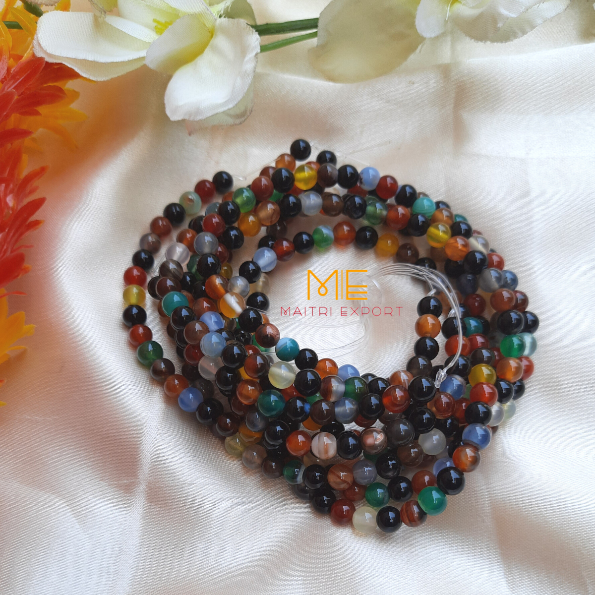 6mm loose round crystal beads strand / line-Maitri Export | Crystals Store