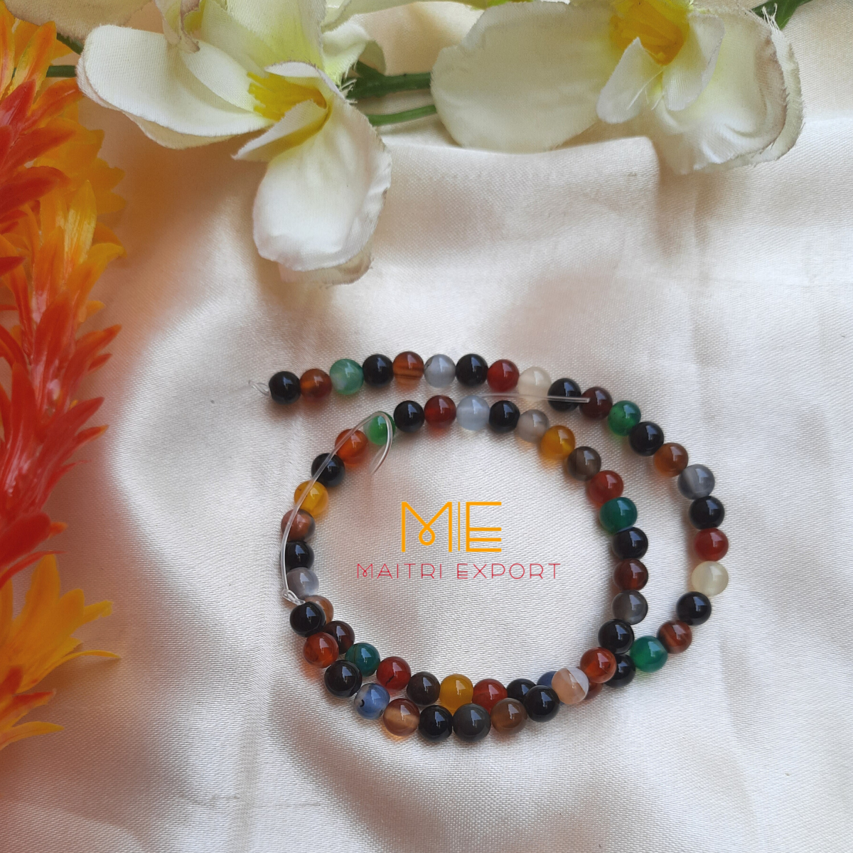 6mm loose round crystal beads strand / line-Maitri Export | Crystals Store