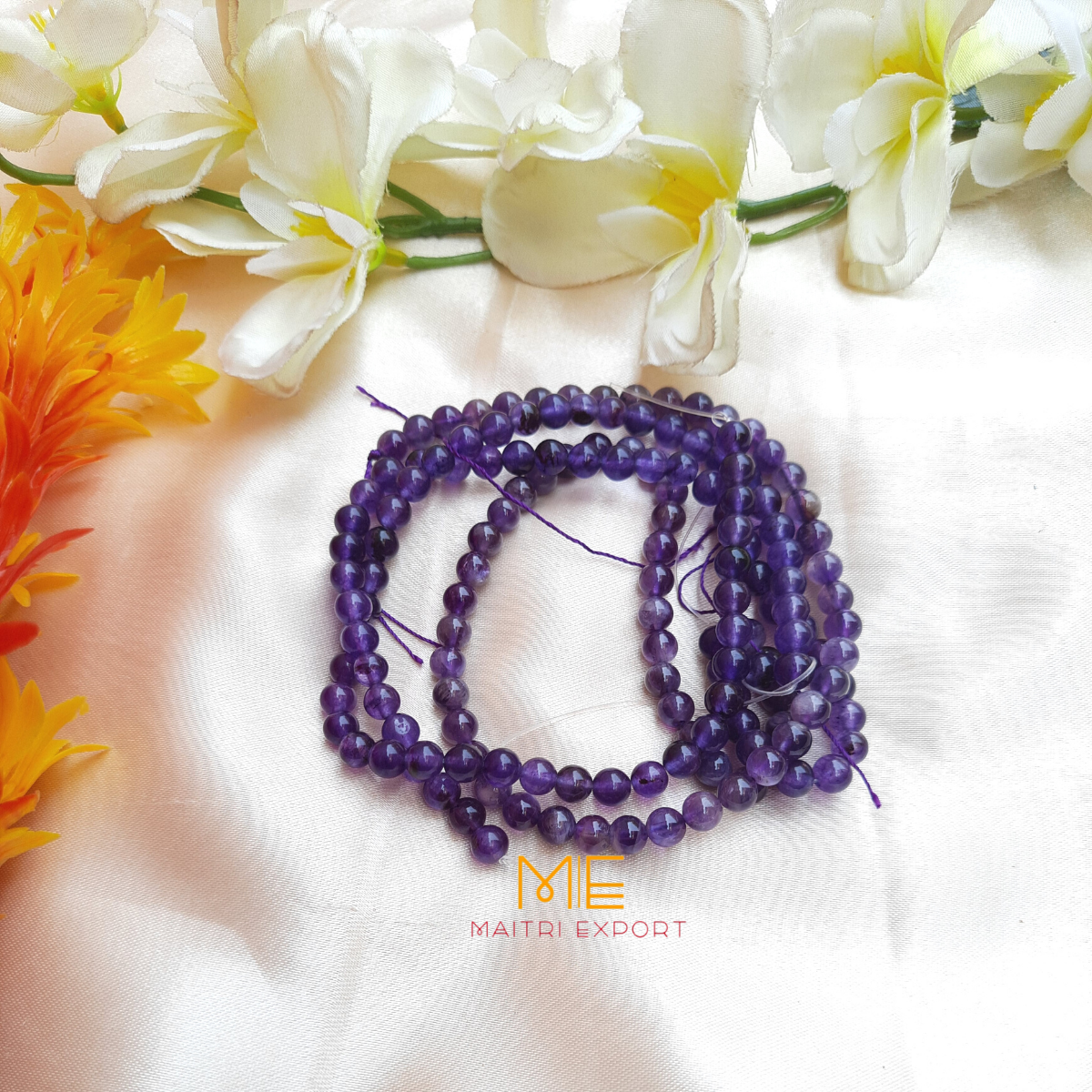 6mm loose round crystal beads strand / line-Maitri Export | Crystals Store