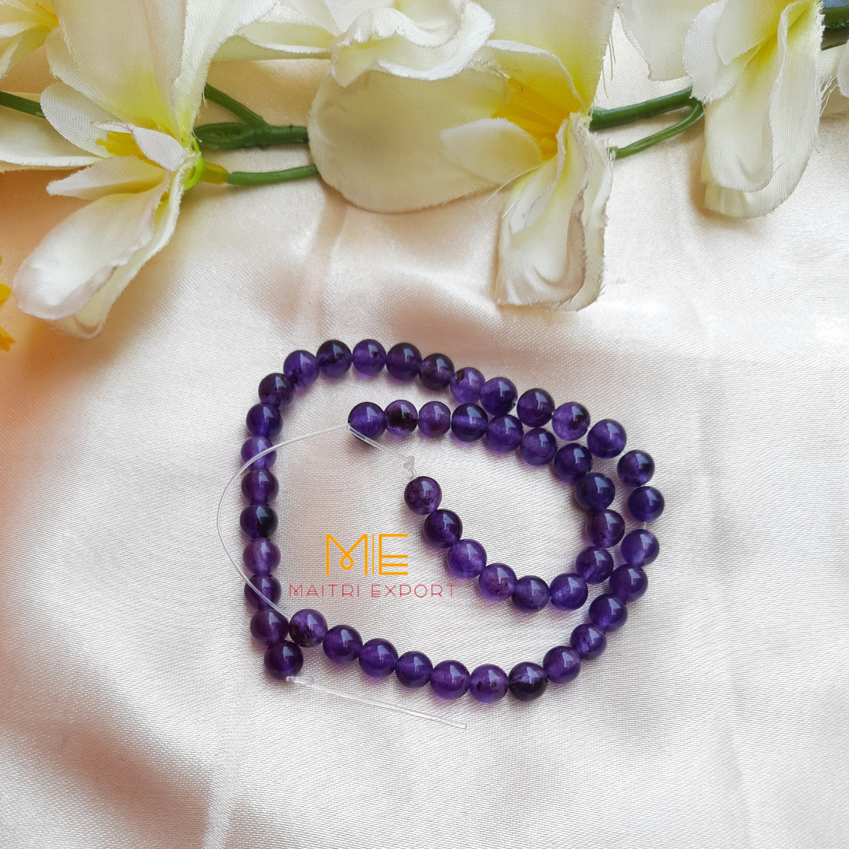 6mm loose round crystal beads strand / line-Maitri Export | Crystals Store
