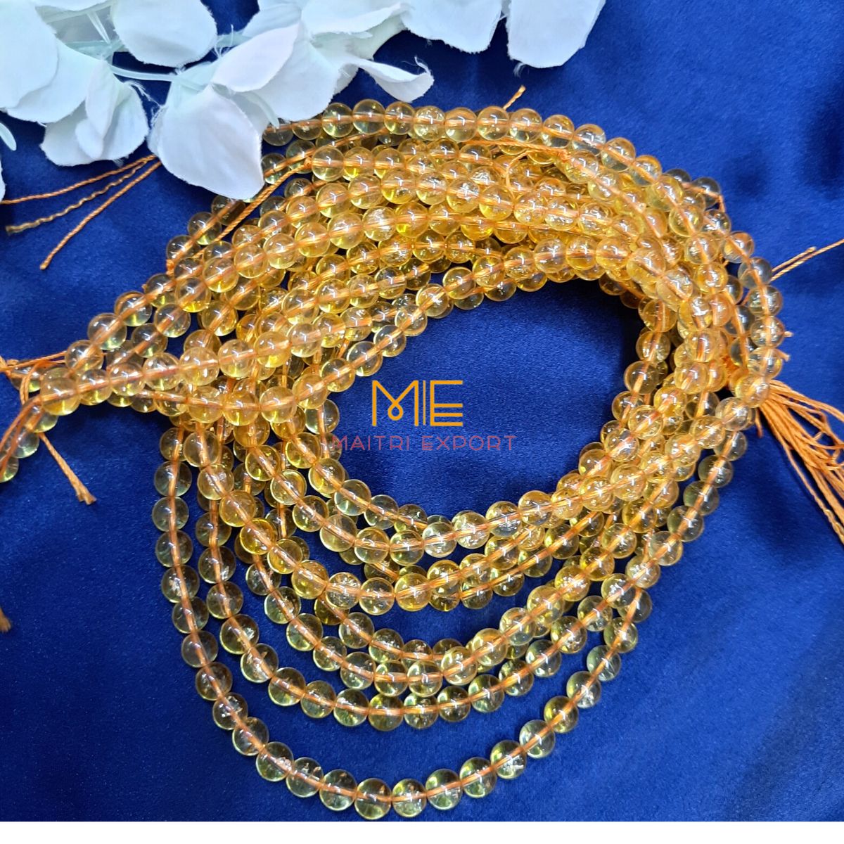 6mm loose round crystal beads strand / line-Maitri Export | Crystals Store