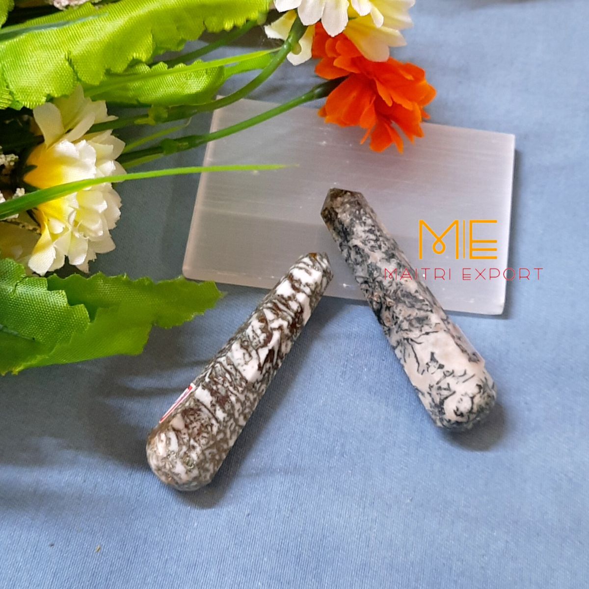 Natural Healing Crystal Stone Single Point Wand.-Maitri Export | Crystals Store