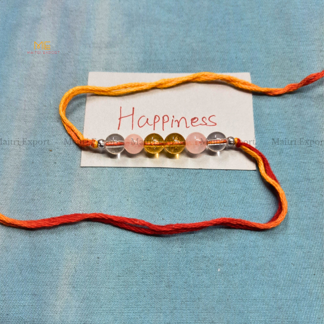 Natural crystal stone purposed rakhi-Maitri Export | Crystals Store