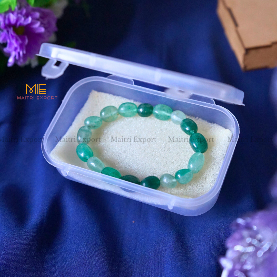 Small Tumble Crystal Beads Bracelet-Maitri Export | Crystals Store