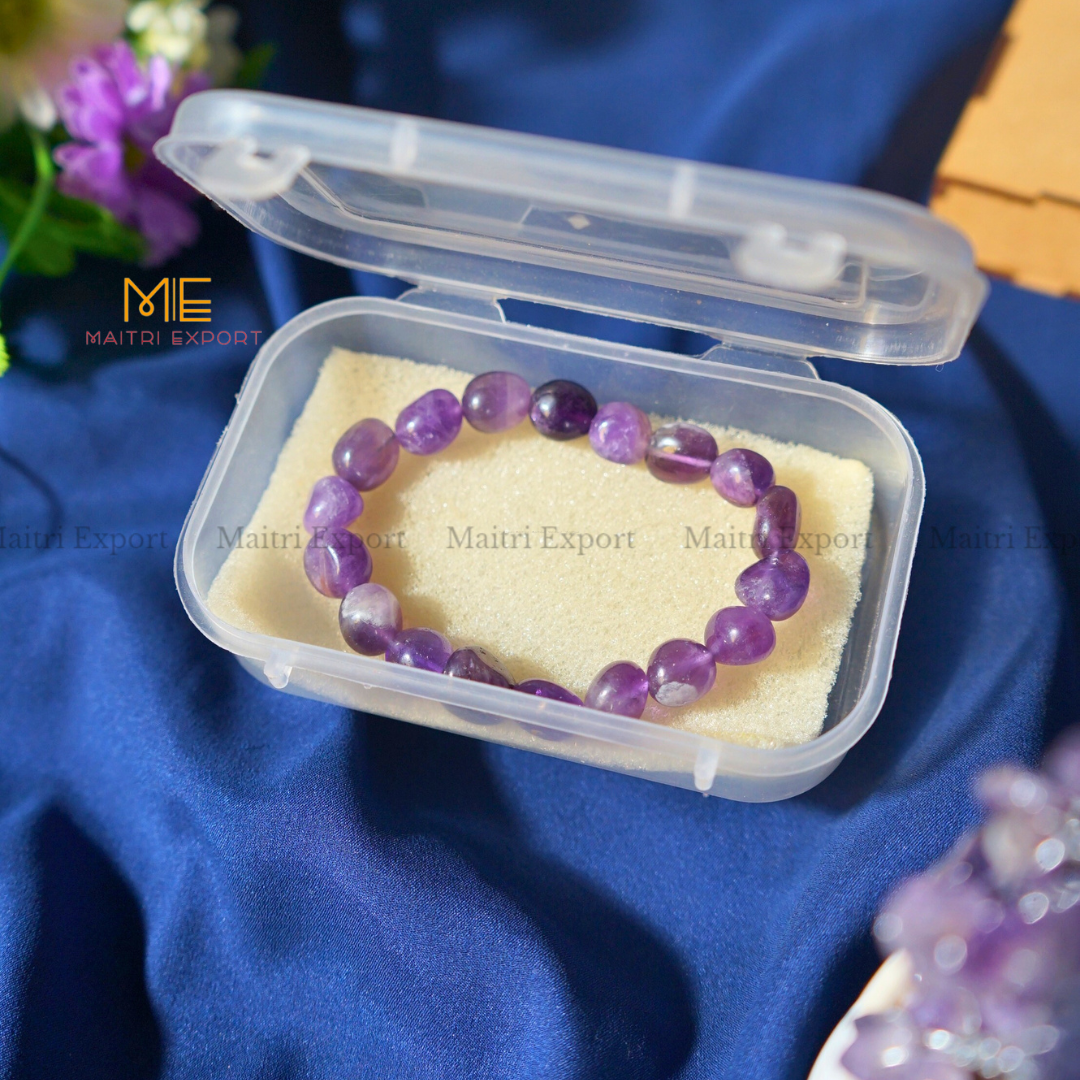 Small Tumble Crystal Beads Bracelet-Maitri Export | Crystals Store