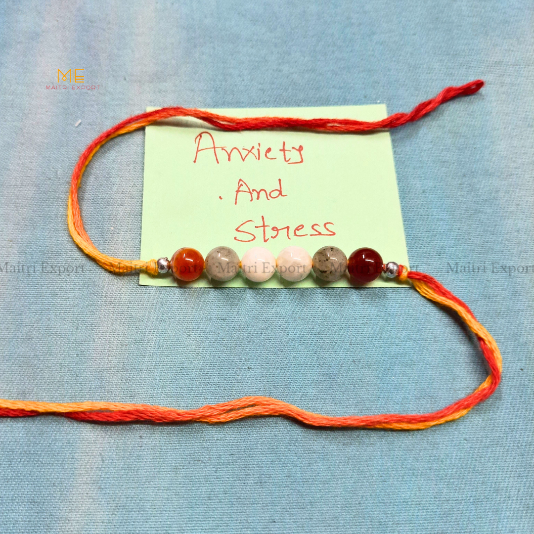 Natural crystal stone purposed rakhi-Maitri Export | Crystals Store