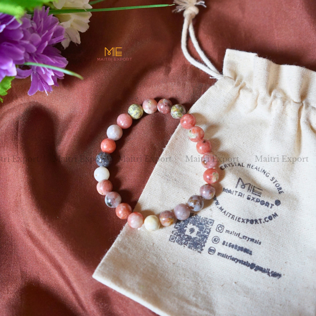 Noodelate 8mm Natural Crystal Healing Bracelet-Maitri Export | Crystals Store