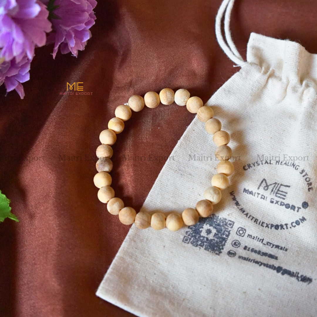 Tulsi 8mm Natural Crystal Healing Bracelet-Maitri Export | Crystals Store