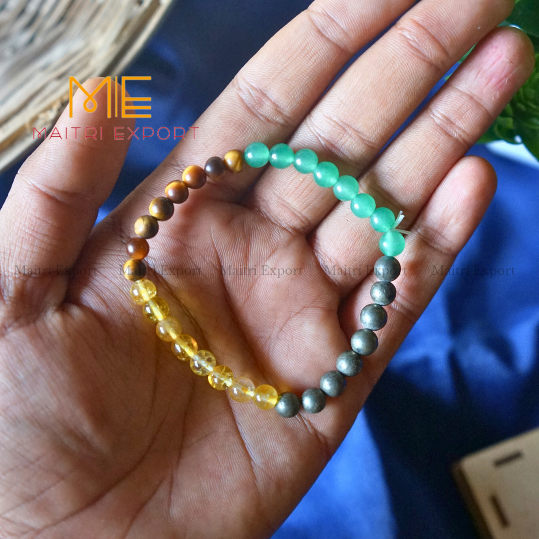 Money Magnet Bracelet-6mm-Maitri Export | Crystals Store