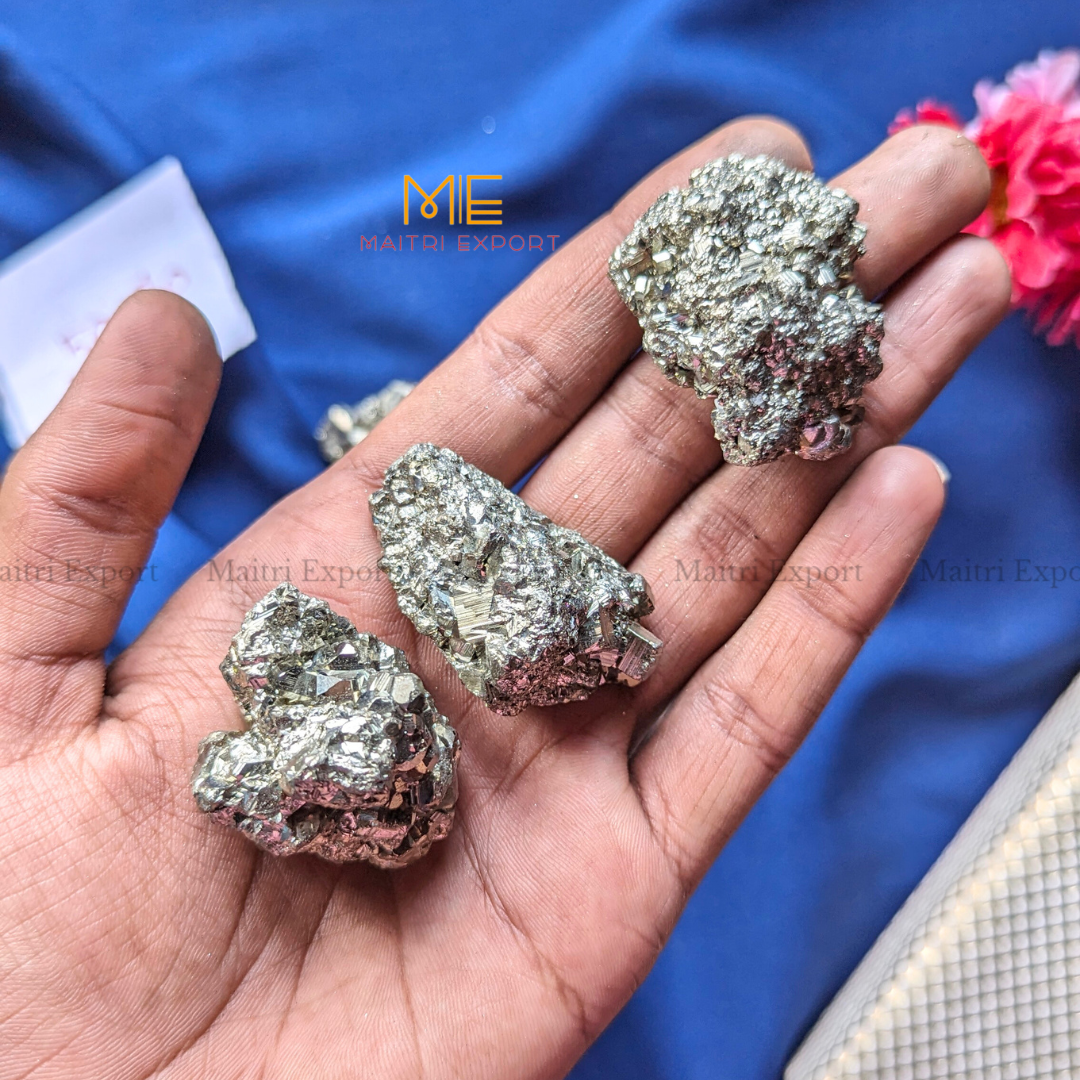 Natural Pyrite Cluster from Peru-30-50gm-Maitri Export | Crystals Store