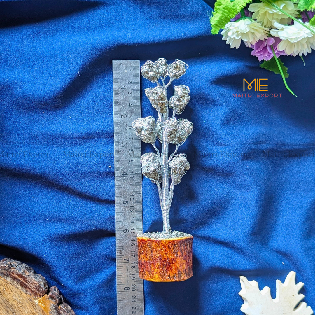 Pyrite Cluster Tree ( 15 Beads )-Maitri Export | Crystals Store