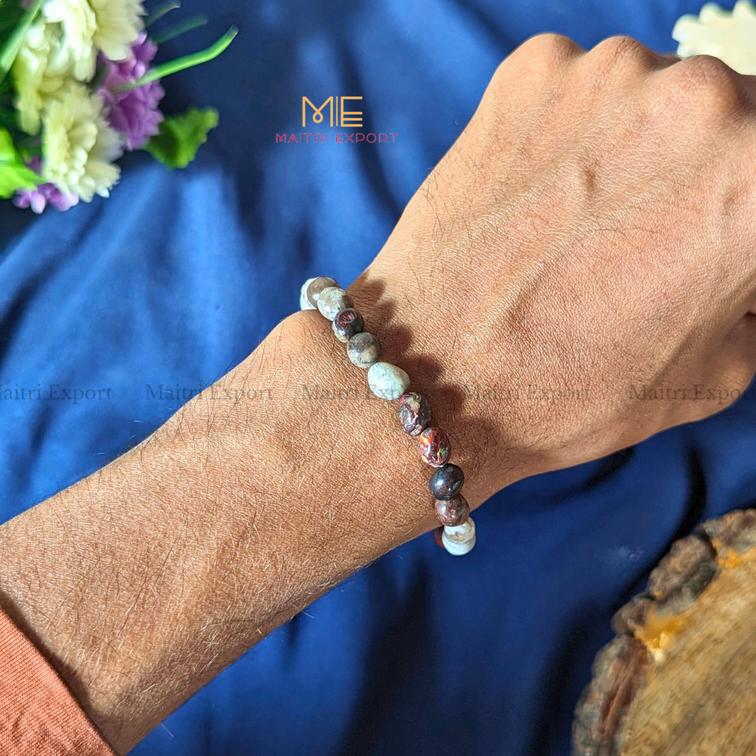 Small Tumble Crystal Beads Bracelet-Maitri Export | Crystals Store