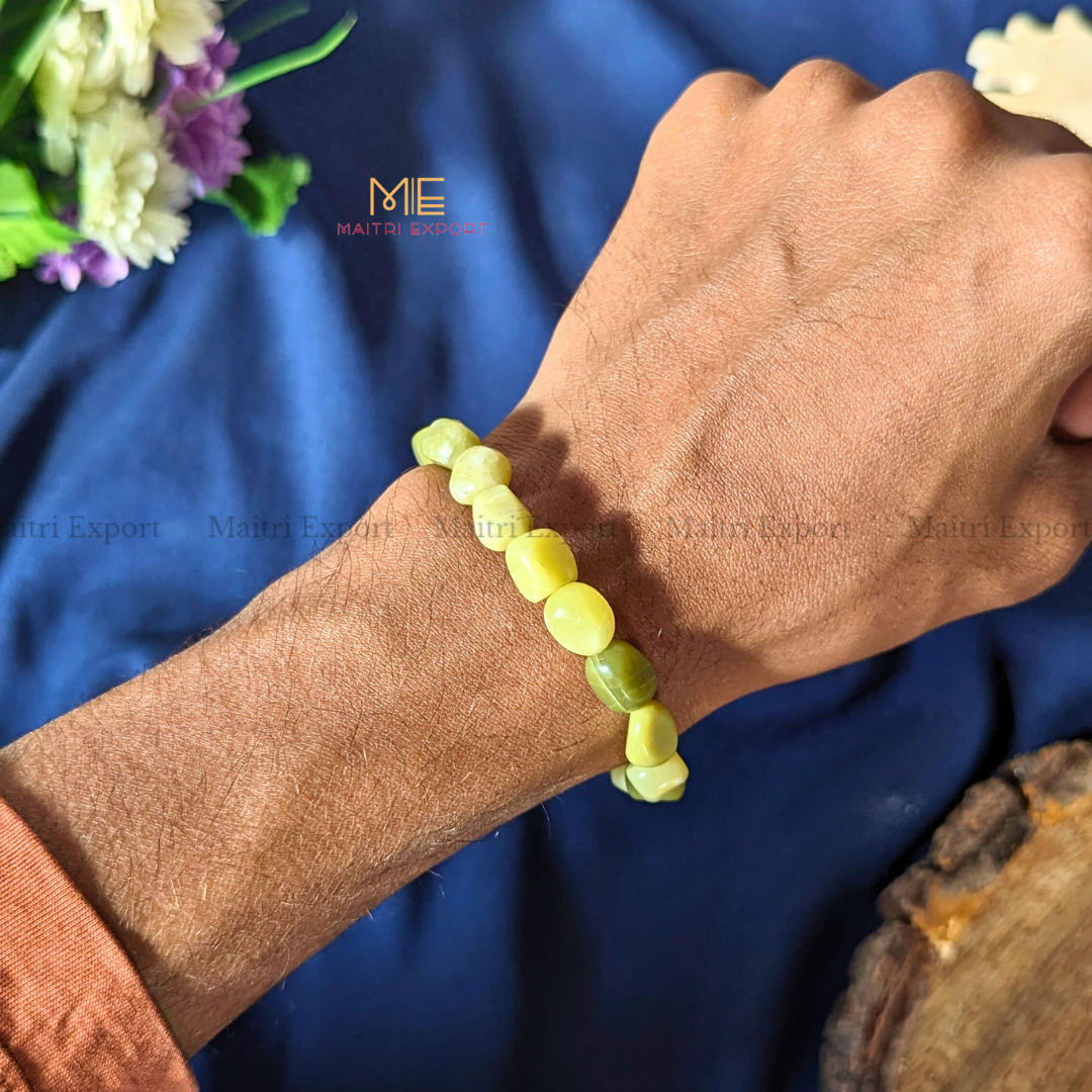 Small Tumble Crystal Beads Bracelet-Maitri Export | Crystals Store