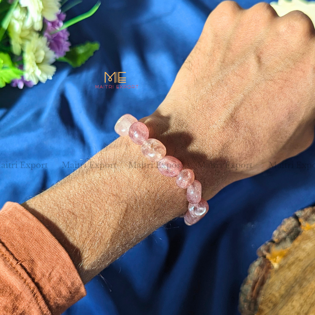 Small Tumble Crystal Beads Bracelet-Maitri Export | Crystals Store