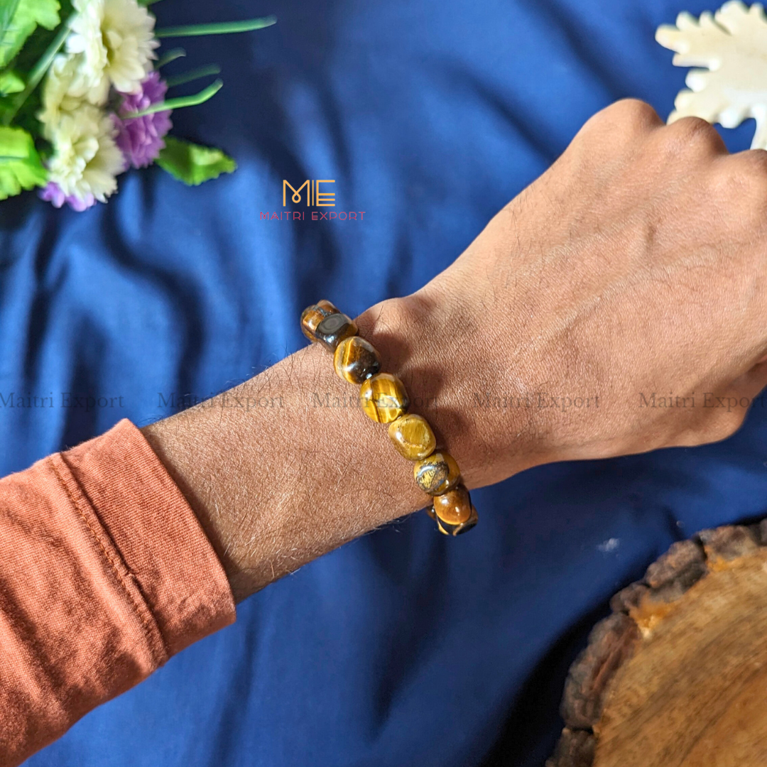 Small Tumble Crystal Beads Bracelet-Maitri Export | Crystals Store