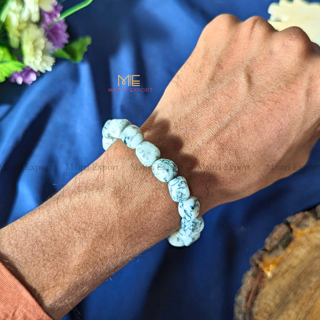 Small Tumble Crystal Beads Bracelet-Maitri Export | Crystals Store