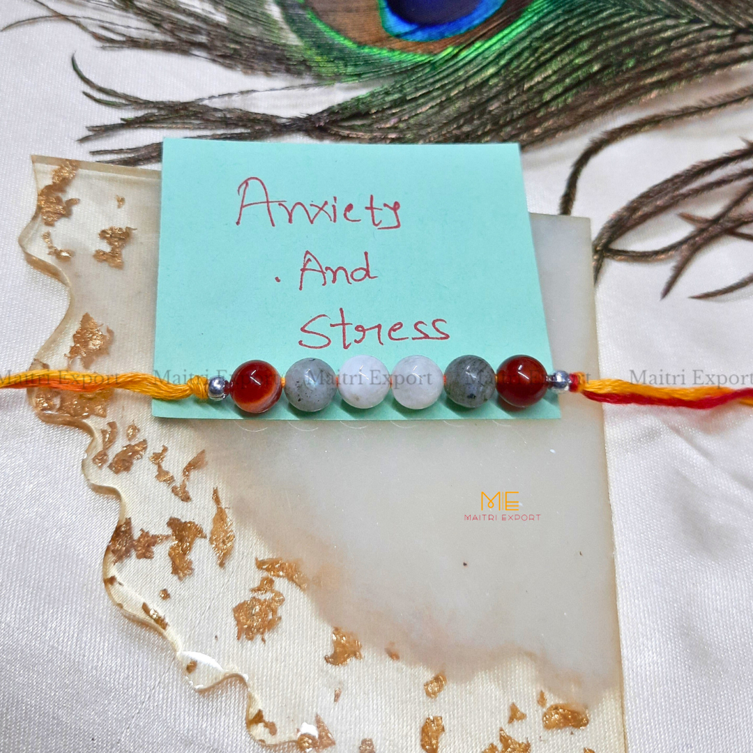 Natural crystal stone purposed rakhi-Maitri Export | Crystals Store