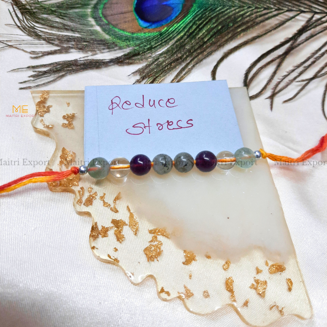 Natural crystal stone purposed rakhi-Maitri Export | Crystals Store