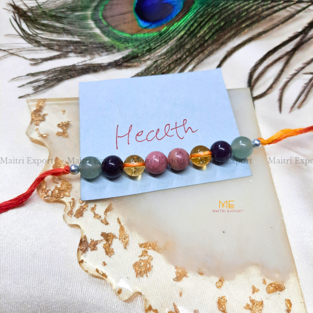 Natural crystal stone purposed rakhi-Maitri Export | Crystals Store