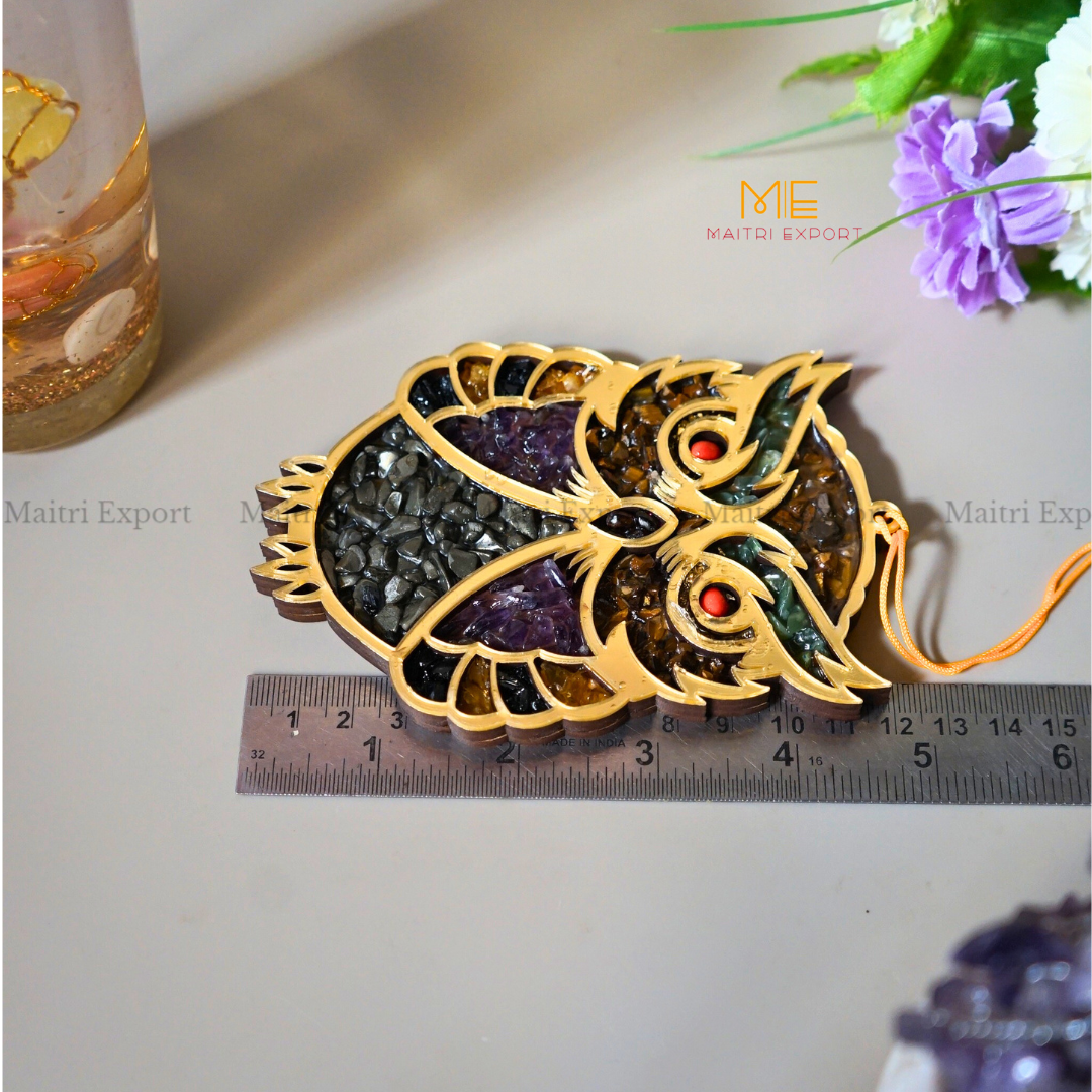 Owl Money magnet and 7 chakra Wall & Car Hanger-Maitri Export | Crystals Store