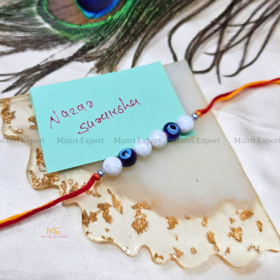 Natural crystal stone purposed rakhi-Maitri Export | Crystals Store