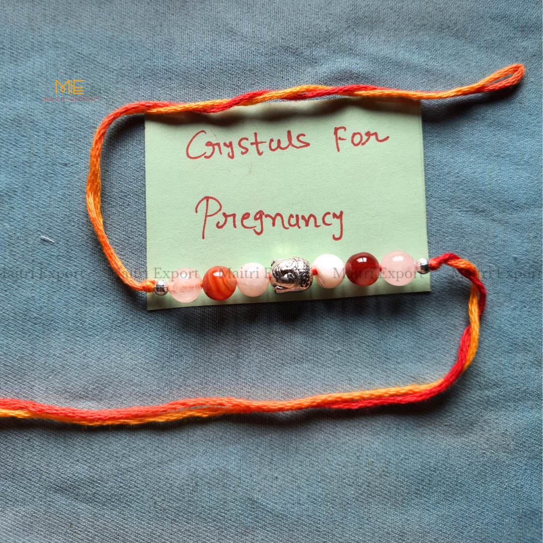Natural crystal stone purposed rakhi-Maitri Export | Crystals Store