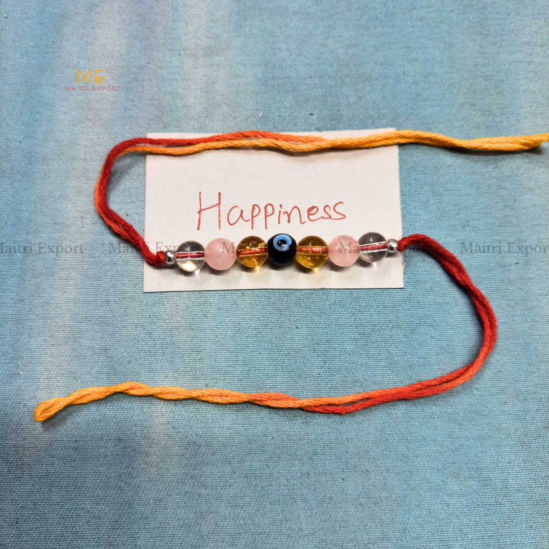 Natural crystal stone purposed rakhi-Maitri Export | Crystals Store