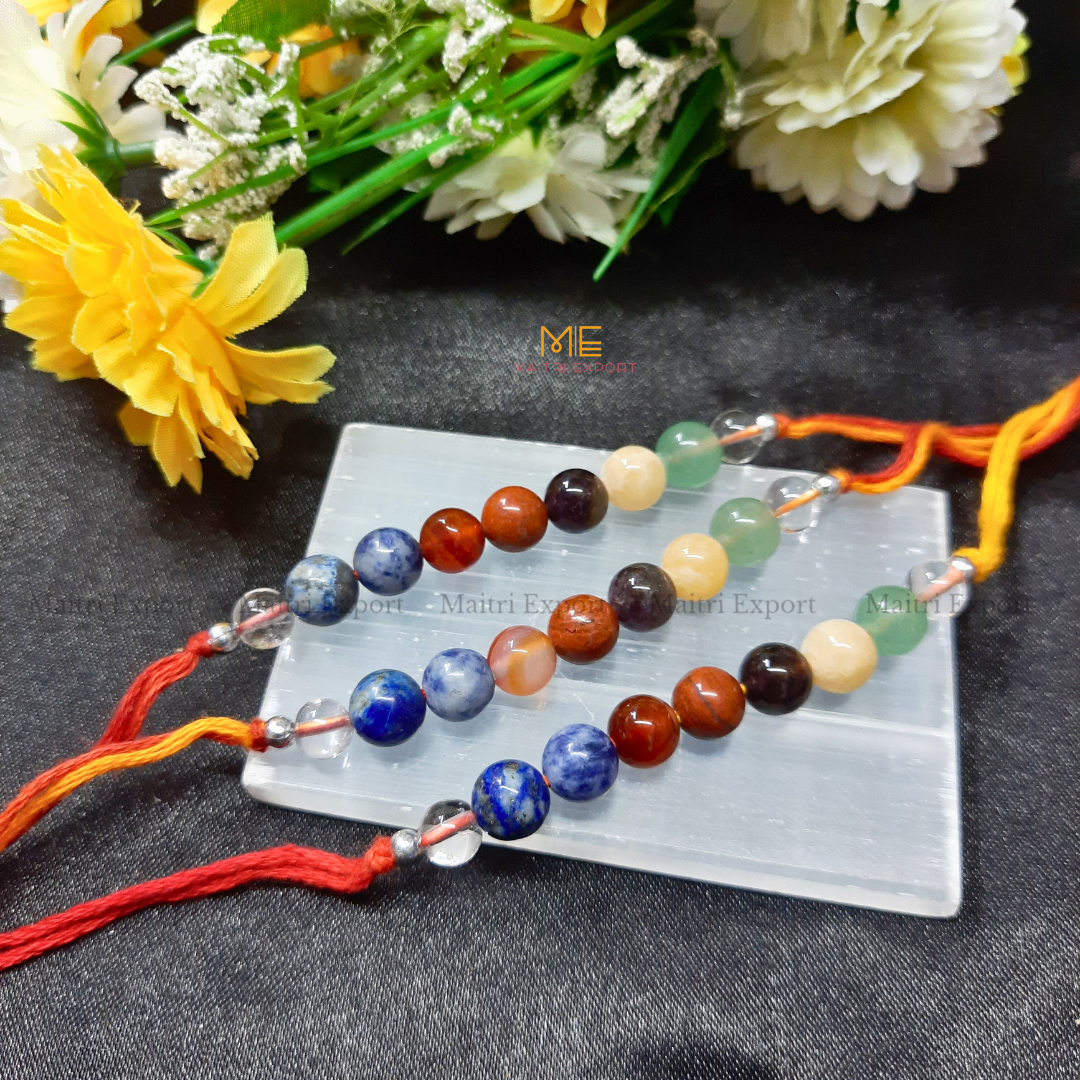 7 chakra rakhis-Maitri Export | Crystals Store
