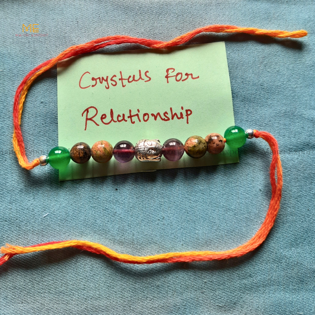 Natural crystal stone purposed rakhi-Maitri Export | Crystals Store
