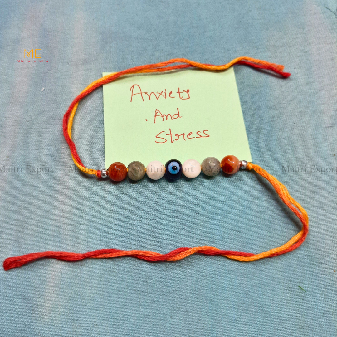 Natural crystal stone purposed rakhi-Maitri Export | Crystals Store