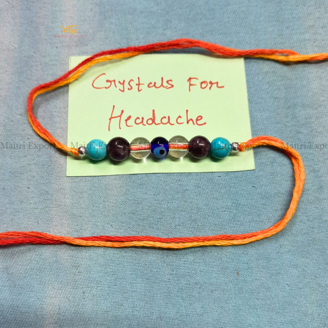 Natural crystal stone purposed rakhi-Maitri Export | Crystals Store