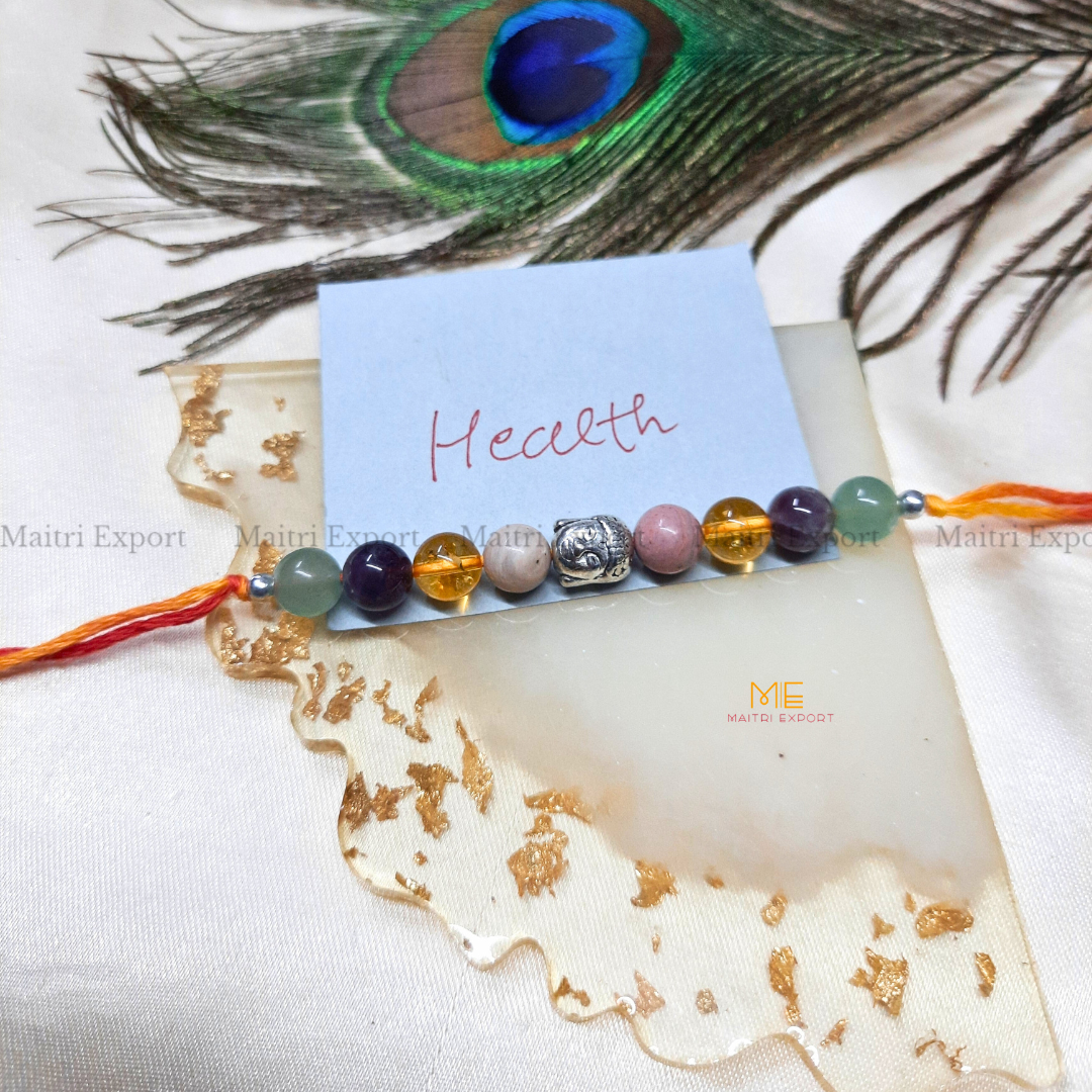 Natural crystal stone purposed rakhi-Maitri Export | Crystals Store