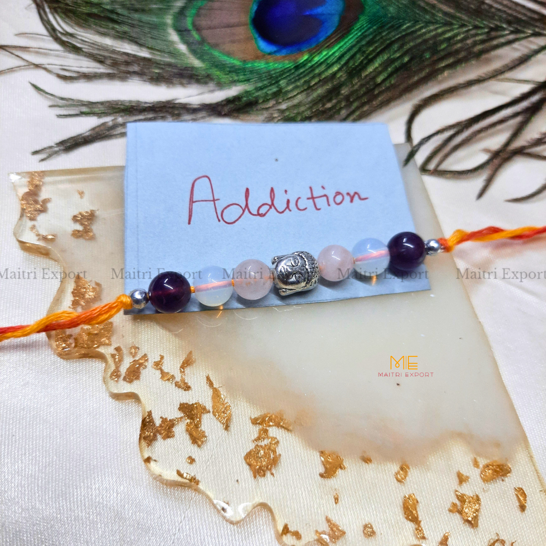 Natural crystal stone purposed rakhi-Maitri Export | Crystals Store