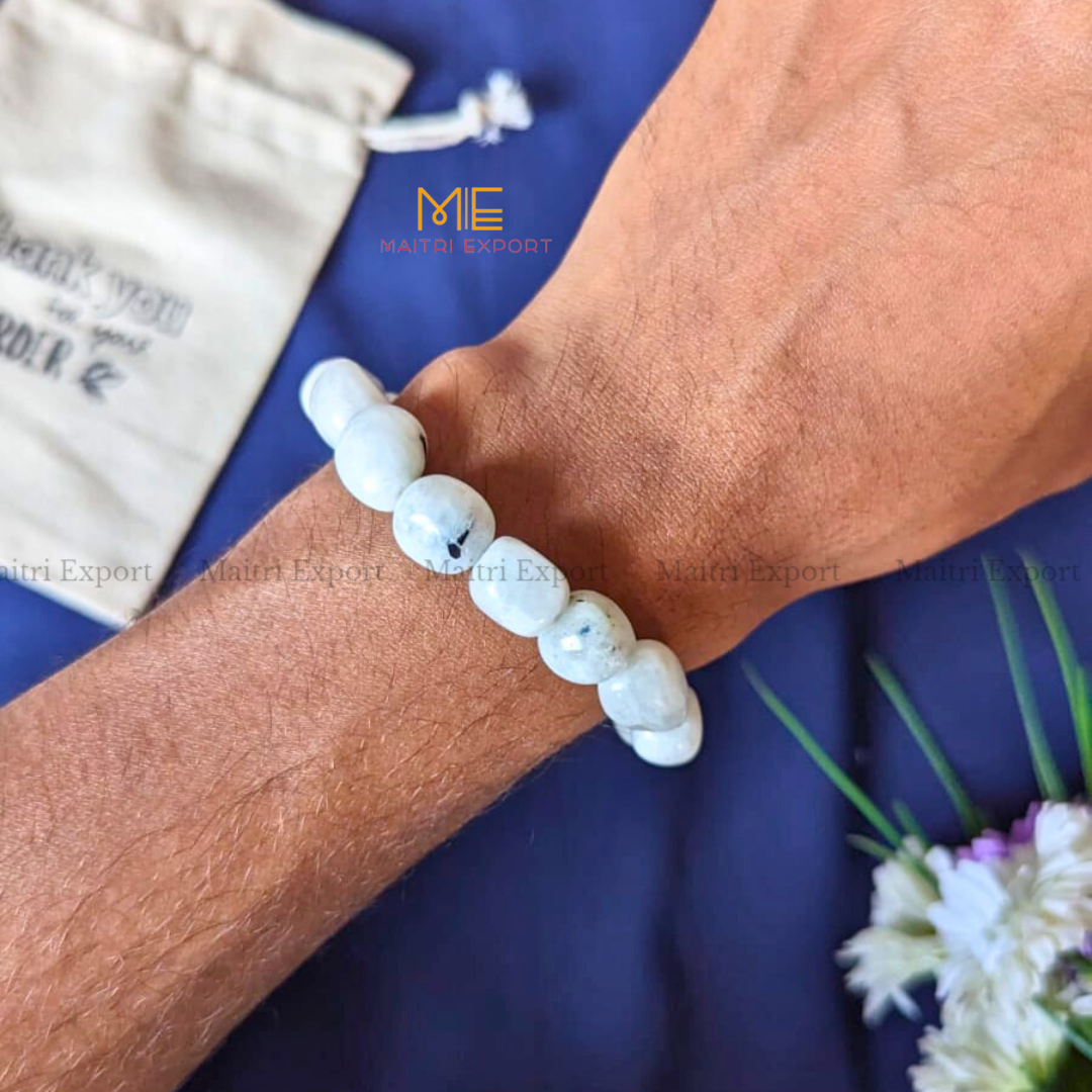 Small Tumble Crystal Beads Bracelet-Maitri Export | Crystals Store