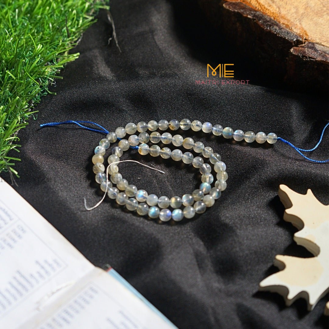 6mm loose round crystal beads strand / line-Labradorite-Maitri Export | Crystals Store