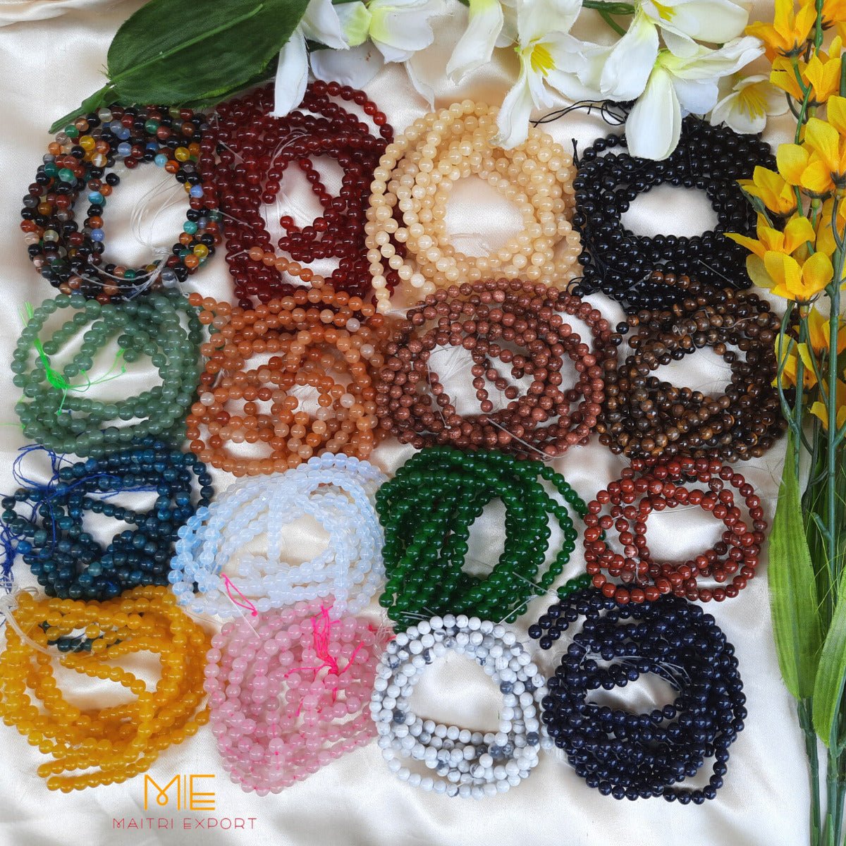 6mm loose round crystal beads strand / line-Maitri Export | Crystals Store