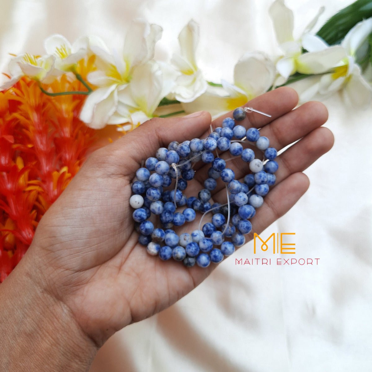 6mm loose round crystal beads strand / line-Sodalite-Maitri Export | Crystals Store