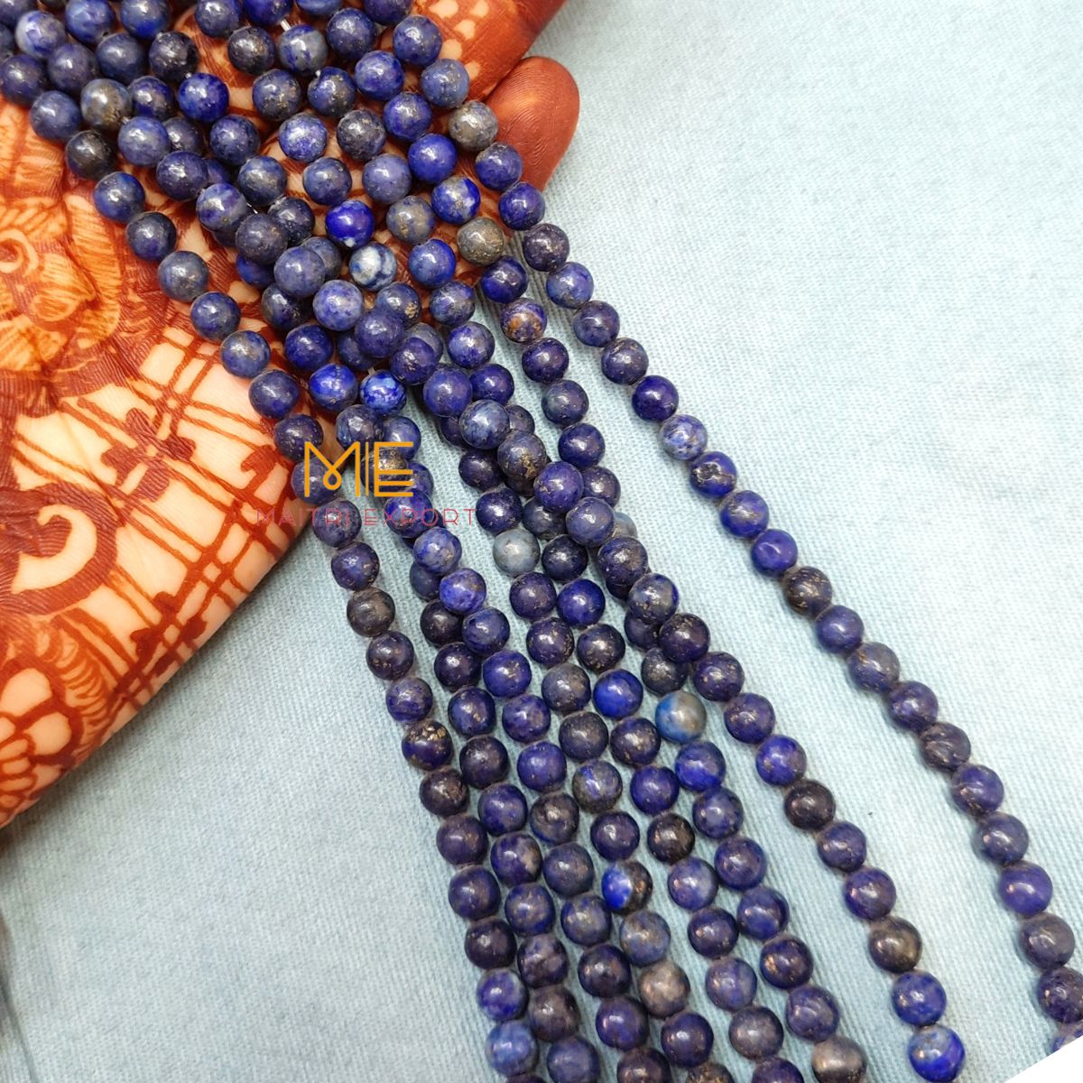 6mm loose round crystal beads strand / line-Lapis Lazuli-Maitri Export | Crystals Store