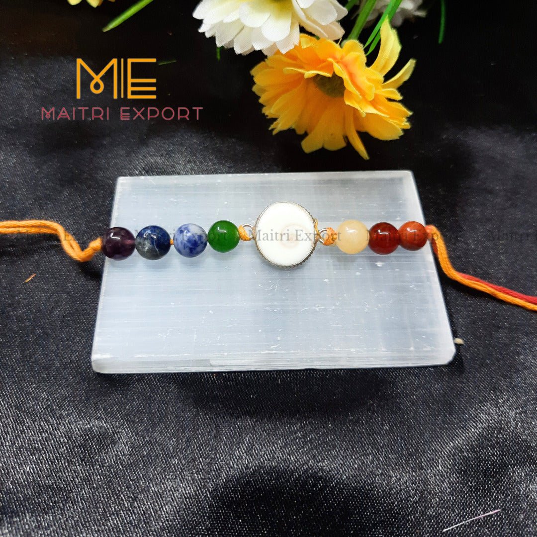 7 chakra rakhis-With gomtichakra-Maitri Export | Crystals Store
