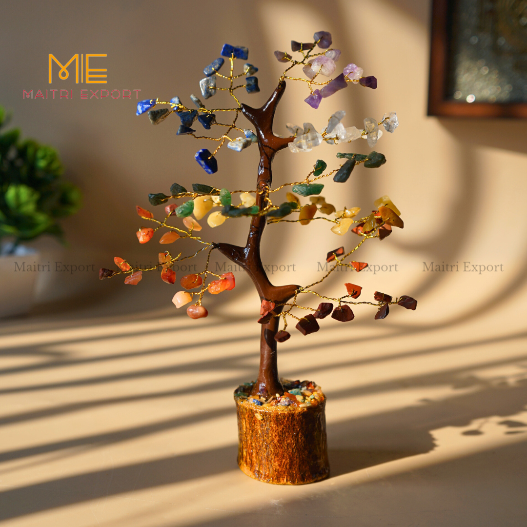 100 Beads natural healing crystal stone tree-7 chakra-Maitri Export | Crystals Store