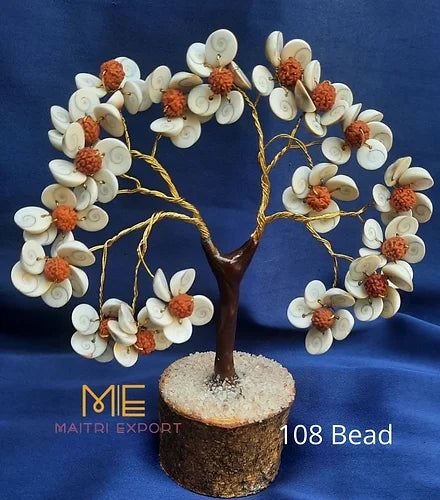 Gomtichakra and Rudraksh Tree-108 Beads-Maitri Export | Crystals Store