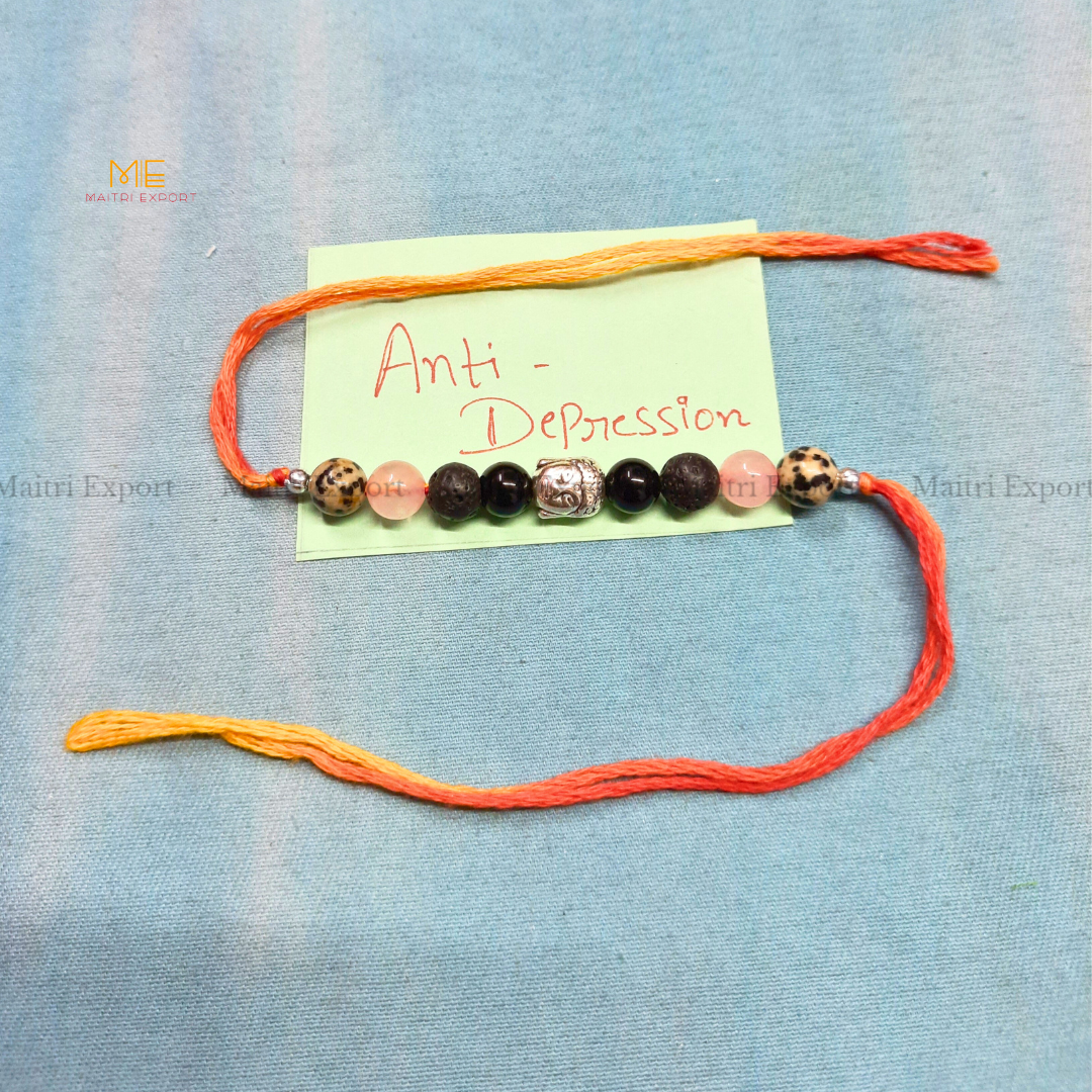 Natural crystal stone purposed rakhi-Maitri Export | Crystals Store