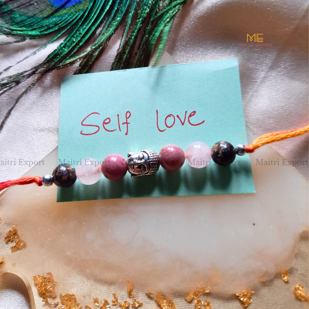 Natural crystal stone purposed rakhi-Maitri Export | Crystals Store