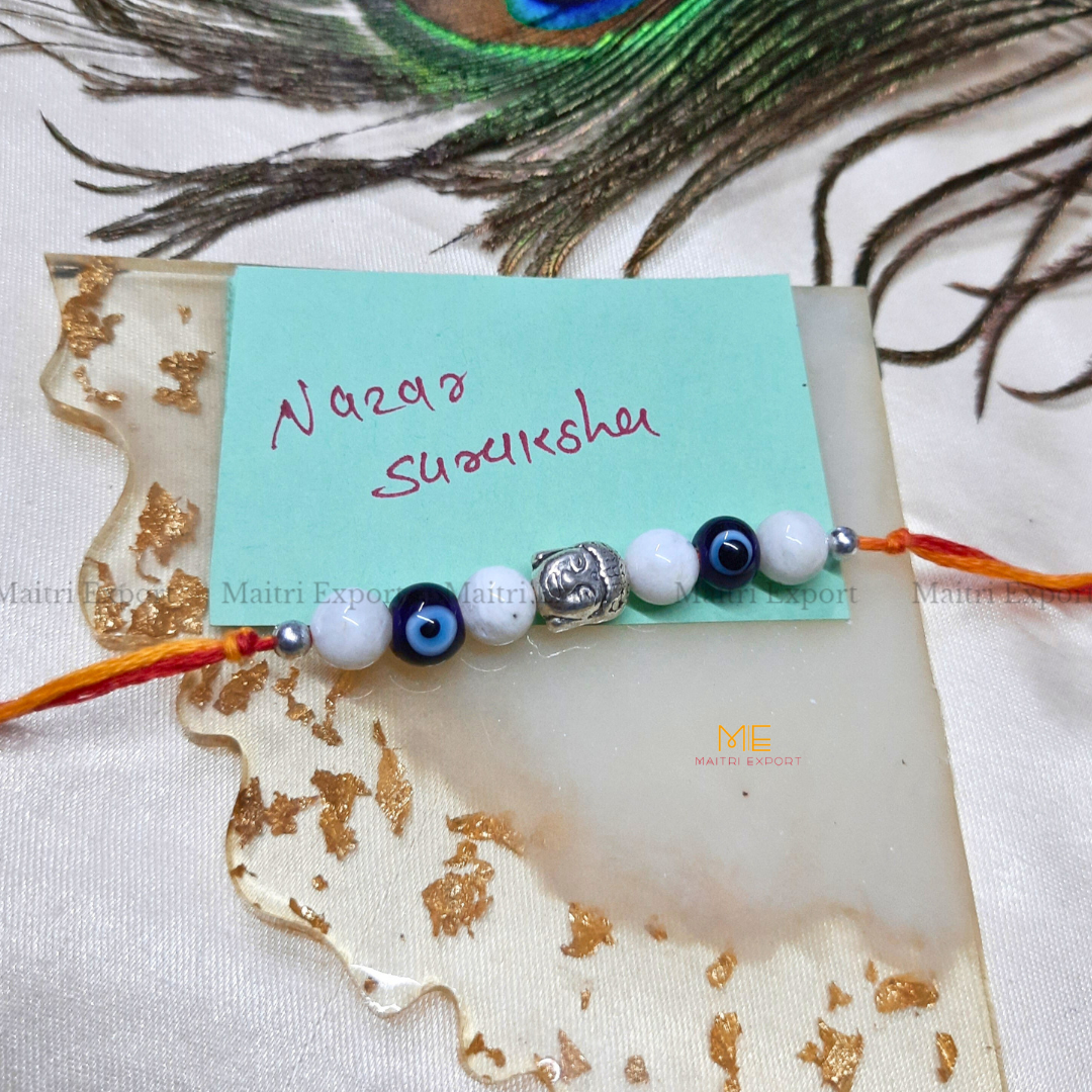 Natural crystal stone purposed rakhi-Maitri Export | Crystals Store